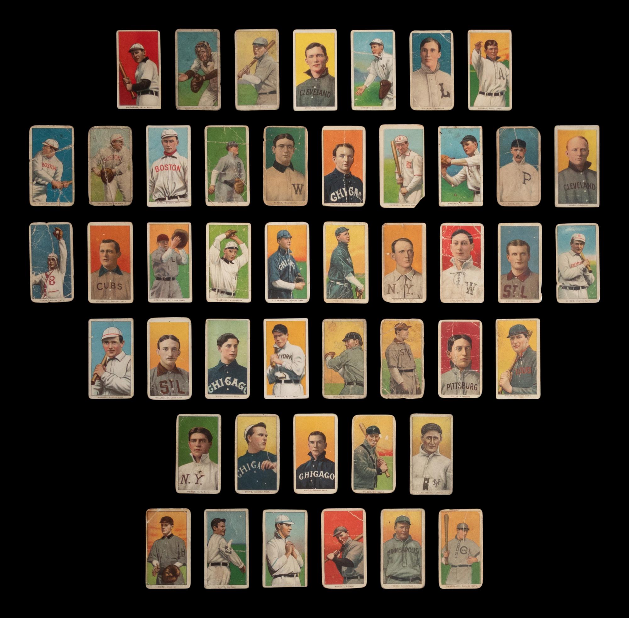 A Collection of Over 350 Assorted T206 Tobacco Baseball Cards