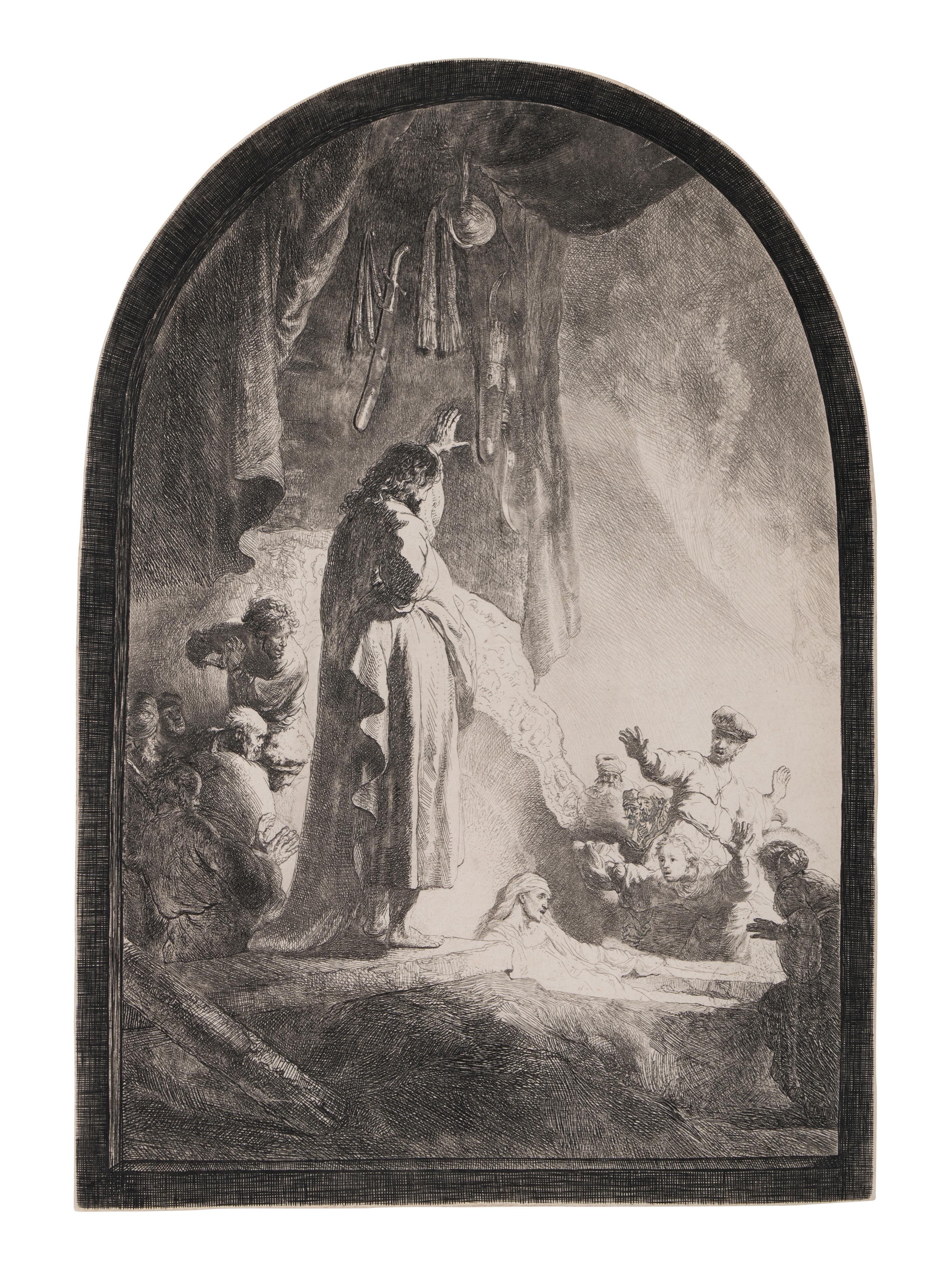 Raising of Lazarus: Larger Plate, ca. 1632