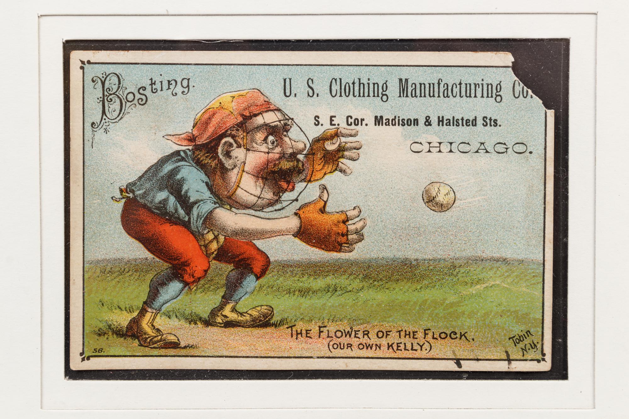 A Group of Four 1887 VTC Advertising Baseball Trade Cards,