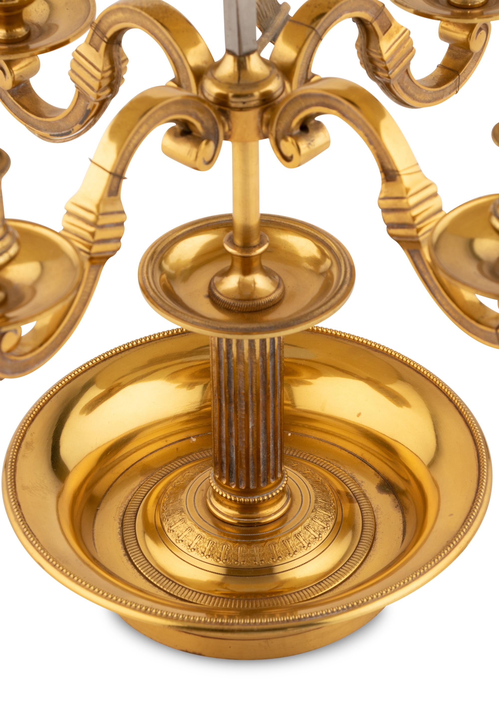 A French Gilt Bronze Bouillotte Lamp