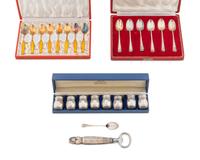 A Miscellaneous Group of Silver Table Articles