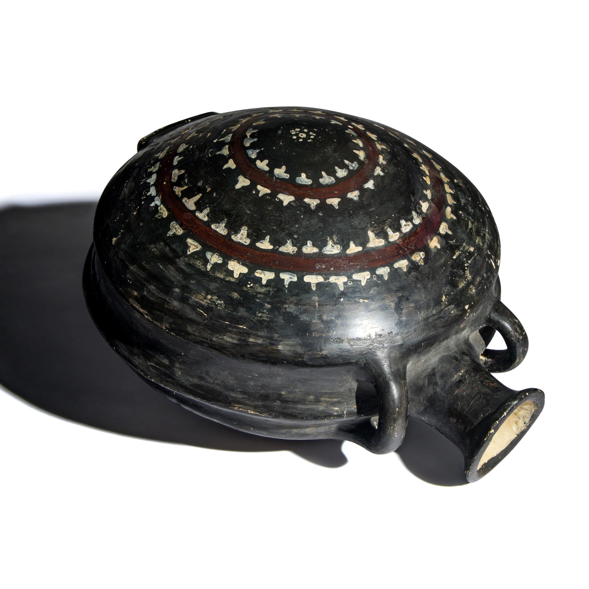 An Apulian Gnathian-Ware Pilgrim Flask