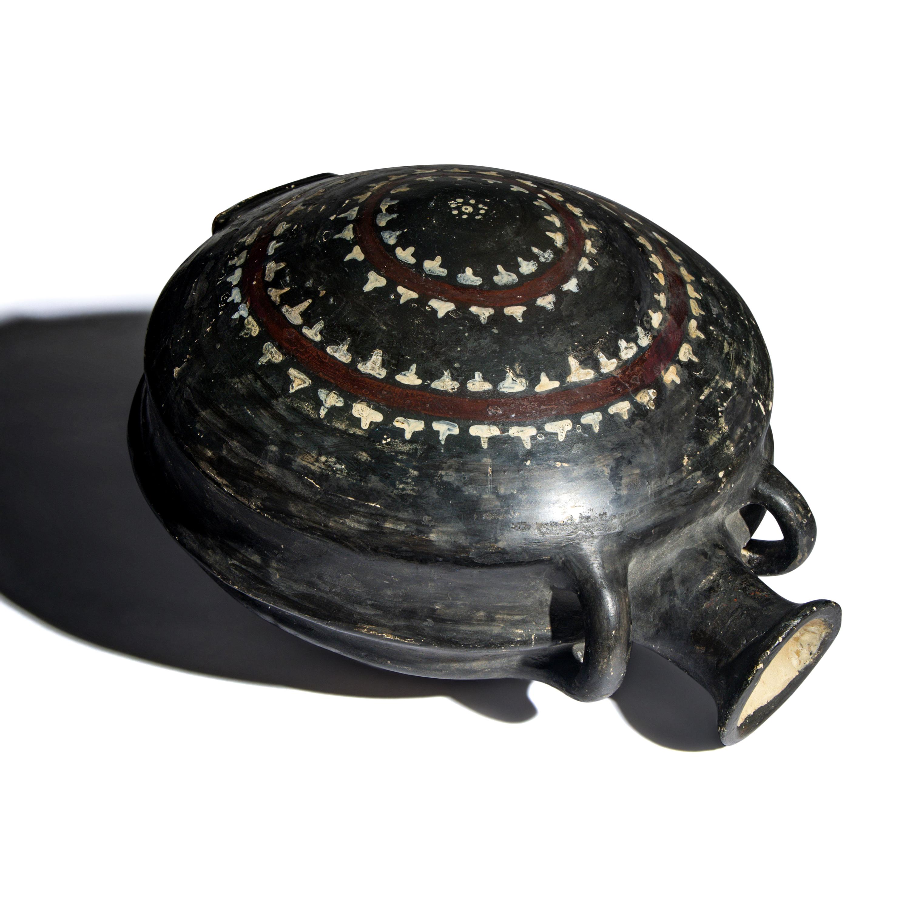 An Apulian Gnathian-Ware Pilgrim Flask