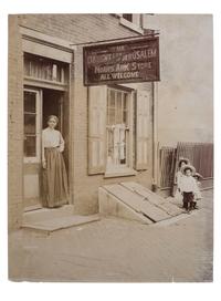 [EARLY PHOTOGRAPHY] -- [RELIGION]. The Daughters of Jerusalem, Noah's Ark Store, All Welcome . Philadelphia, PA: The P.J. Press Bureau, ca 1900.
