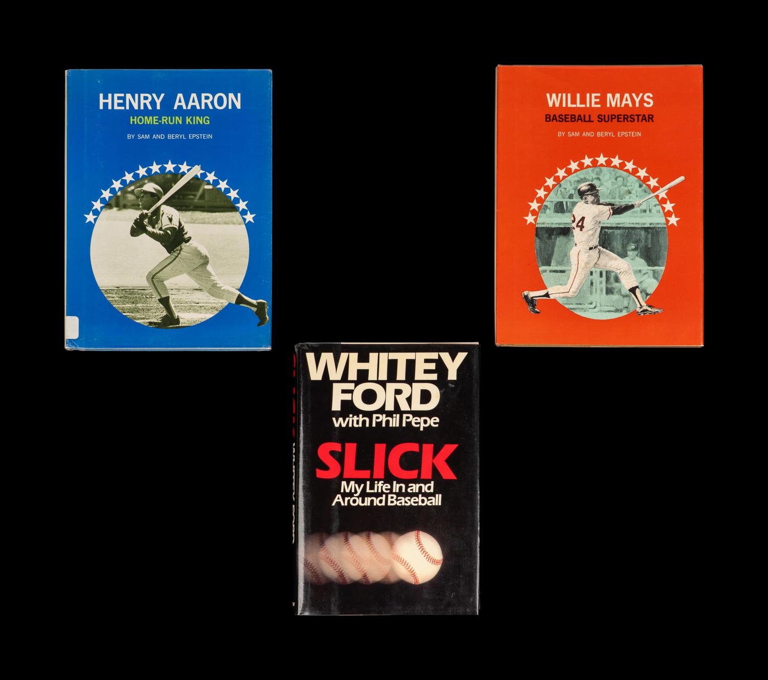 A Collection of Baseball Hall of Fame Signed Autograph Books Including Hank Aaron and Willie Mays (Beckett Authentication Services)