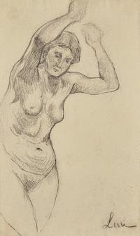 Maximilien Luce (French, 1858-1941) — Nu aux Bras Levés; Together with a Companion (Two Works)