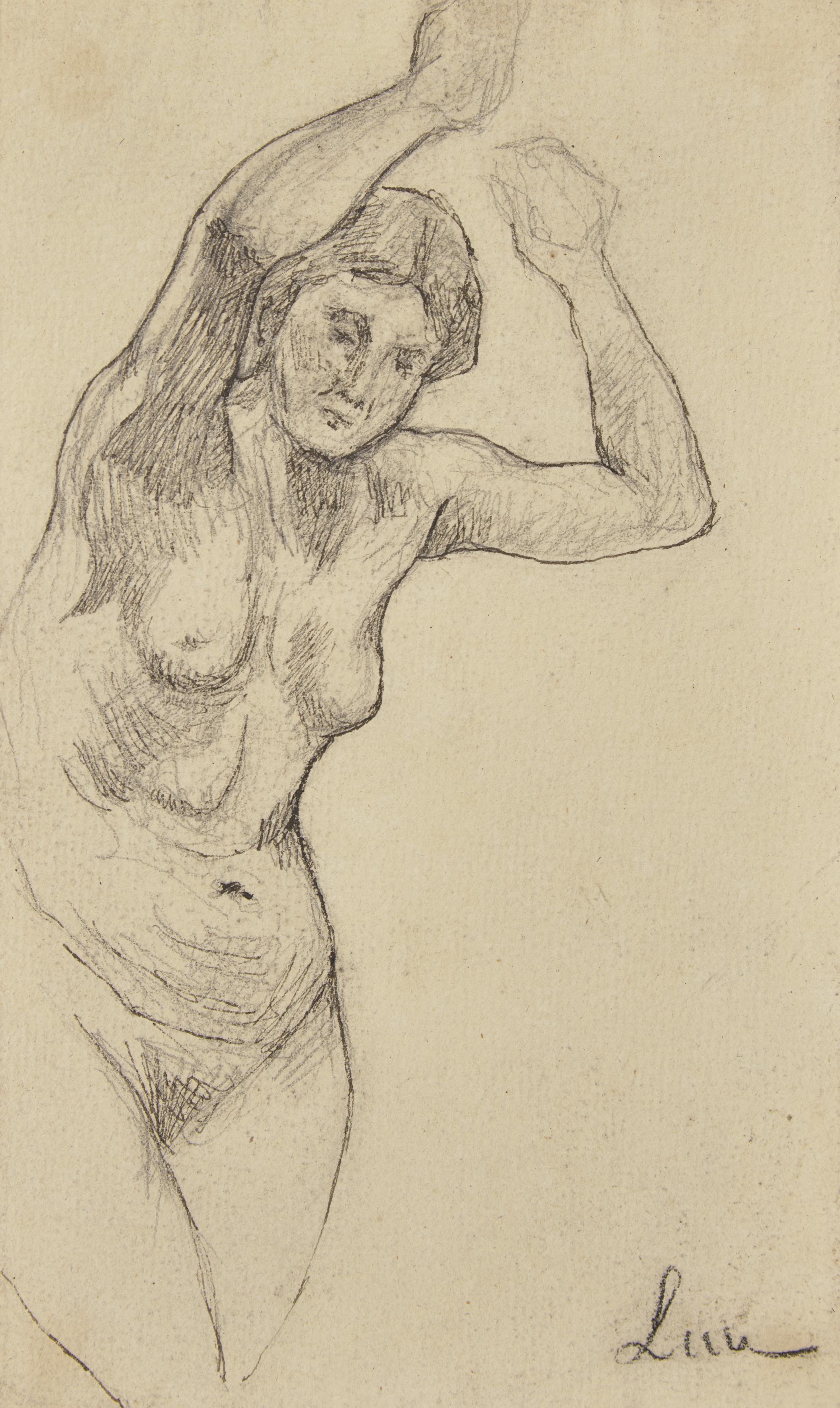 Maximilien Luce (French, 1858-1941) — Nu aux Bras Levés; Together with a Companion (Two Works)