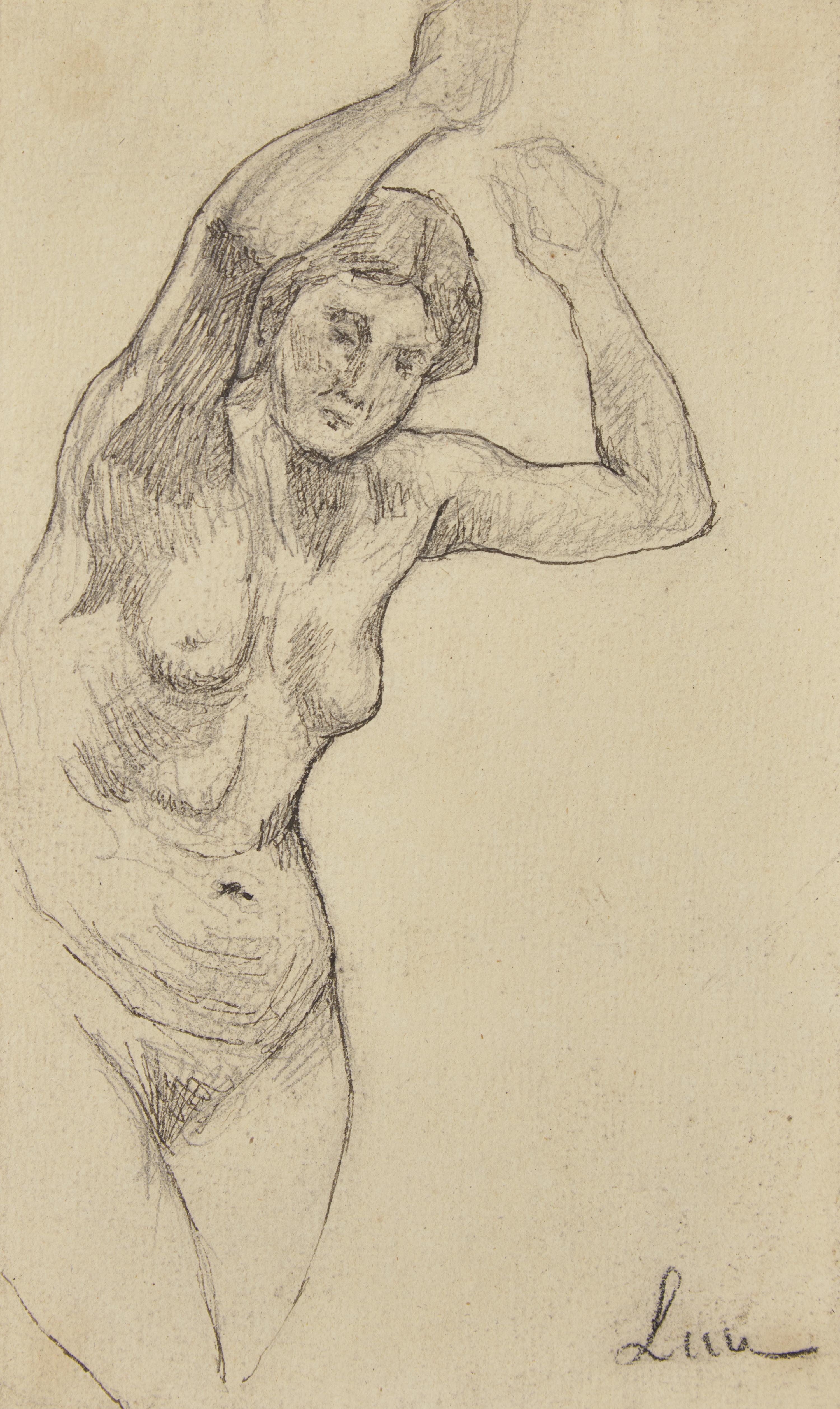 Maximilien Luce (French, 1858-1941) — Nu aux Bras Levés; Together with a Companion (Two Works)