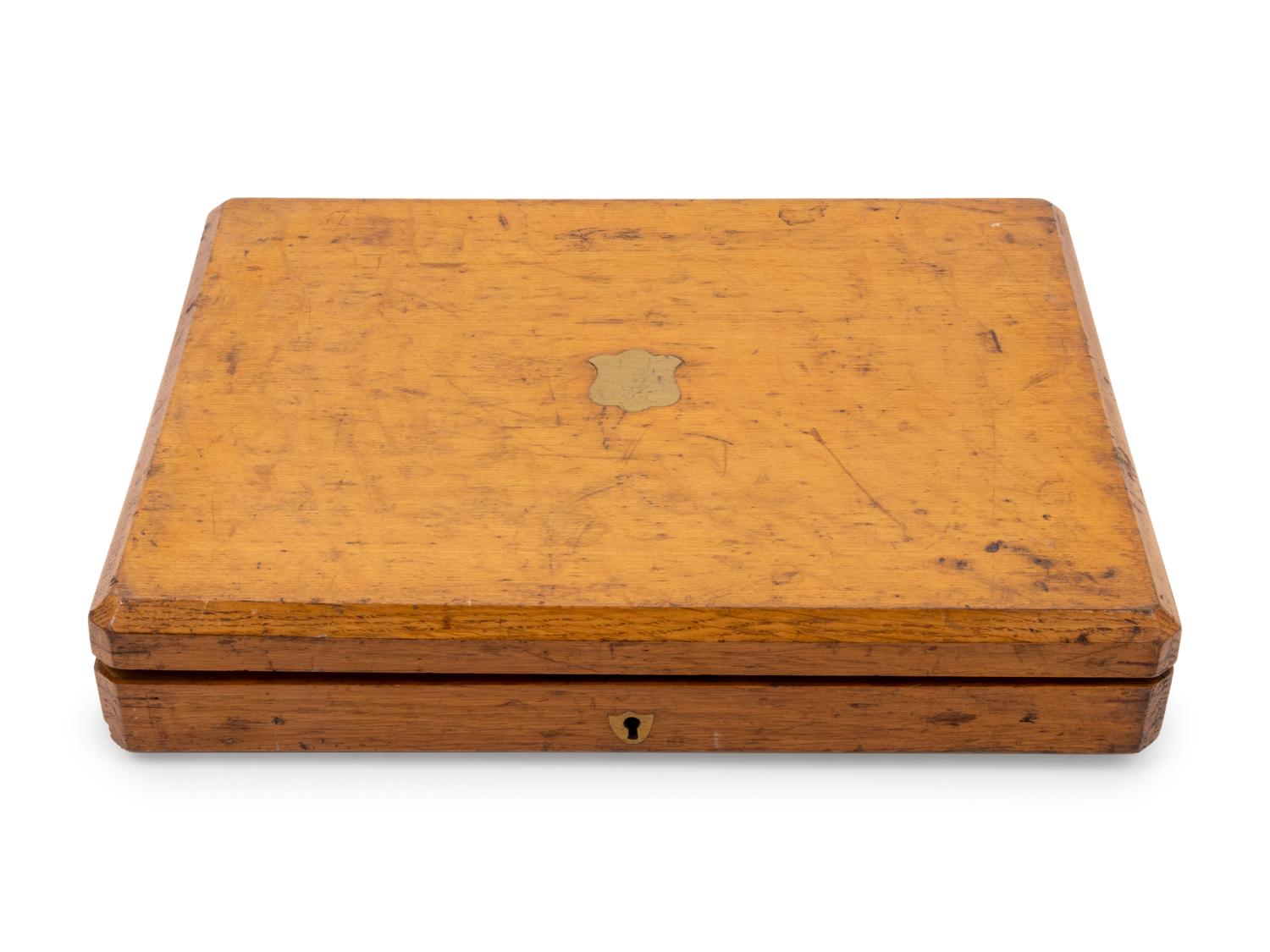 A Cased English Pewterware Fruit Service