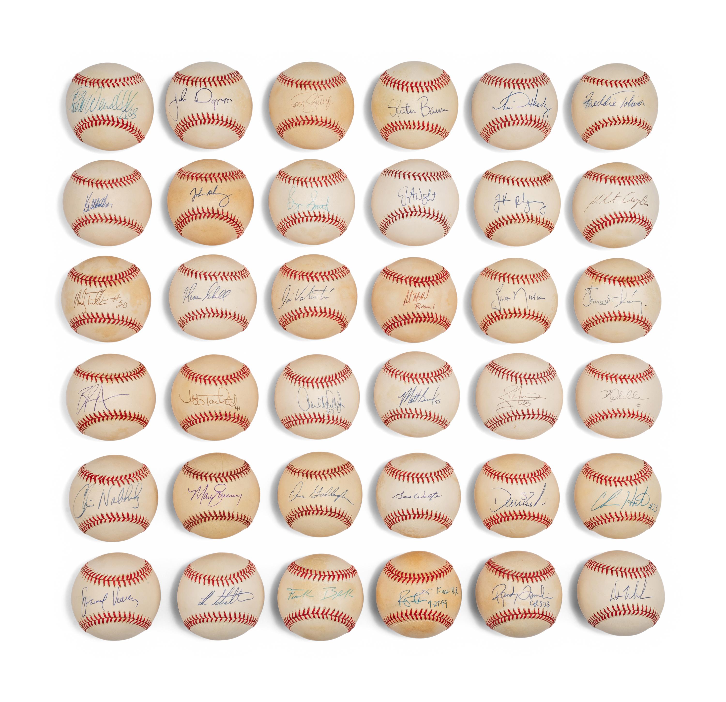 Bases Loaded Signed Autograph Baseball Group No. 43