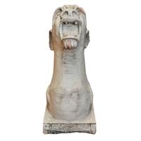 A Set of Two American Terra Cotta Gargoyles 18" W x 17" D x 40" H and 17" W x 13.5" D x 22.5" H — United States, Circa 1920