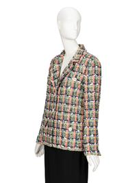 Chanel, Multicolor Plaid Fantasy Tweed Jacket