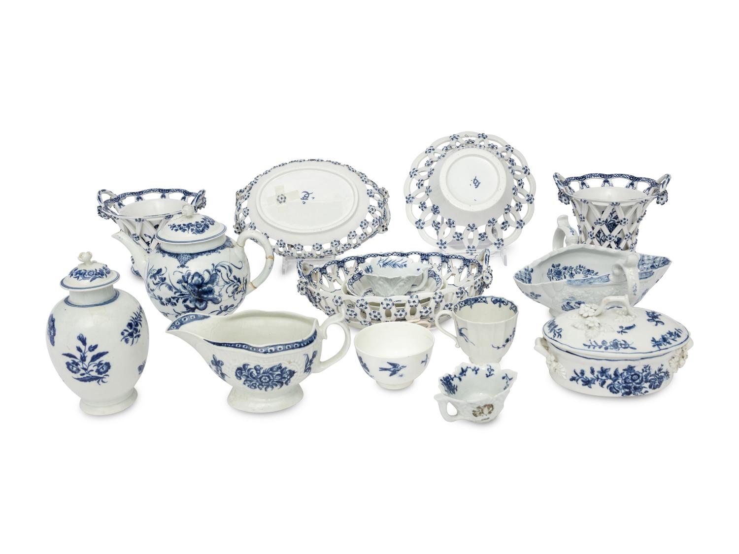 A Collection of Worcester Porcelain Articles