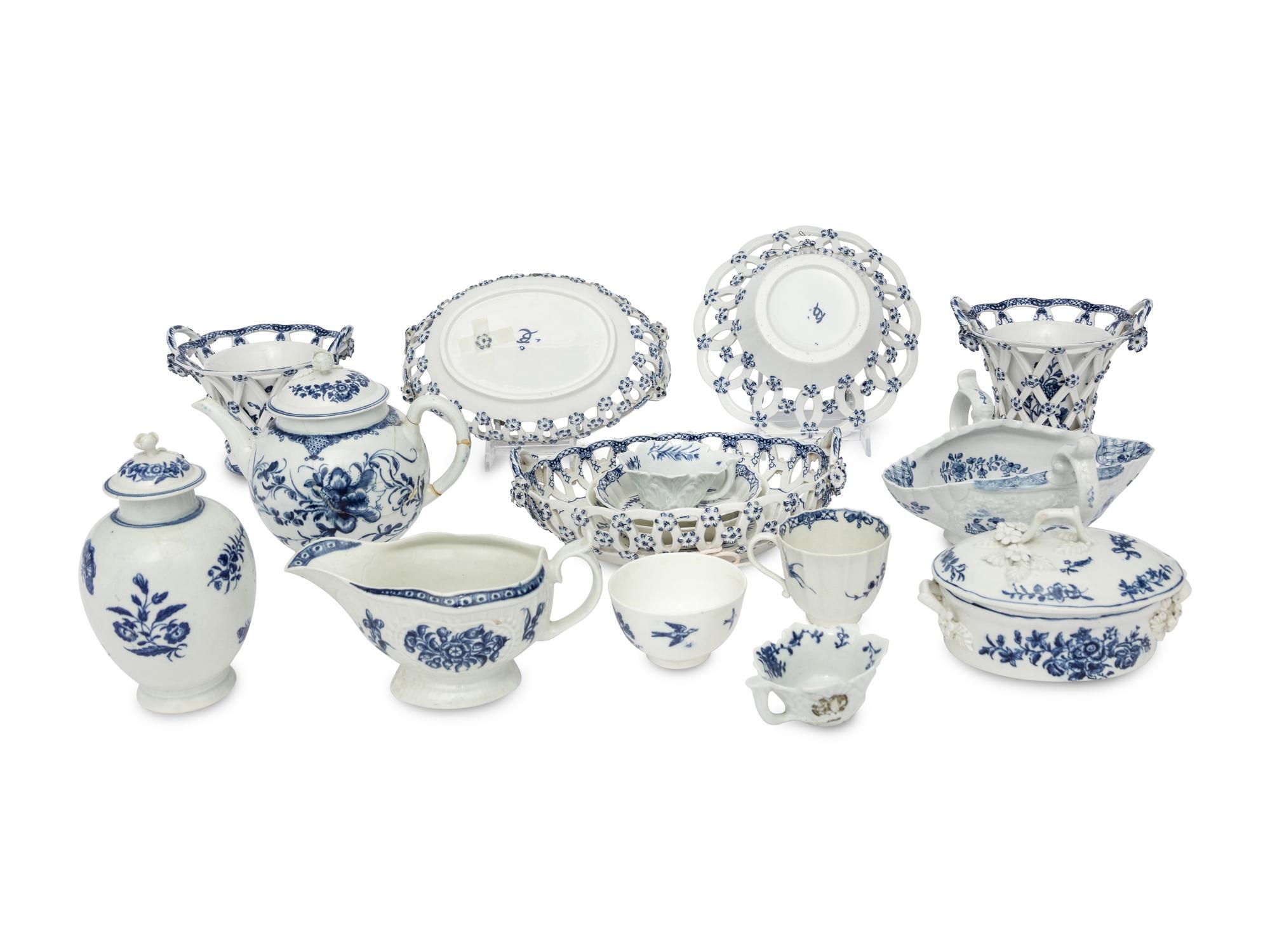 A Collection of Worcester Porcelain Articles