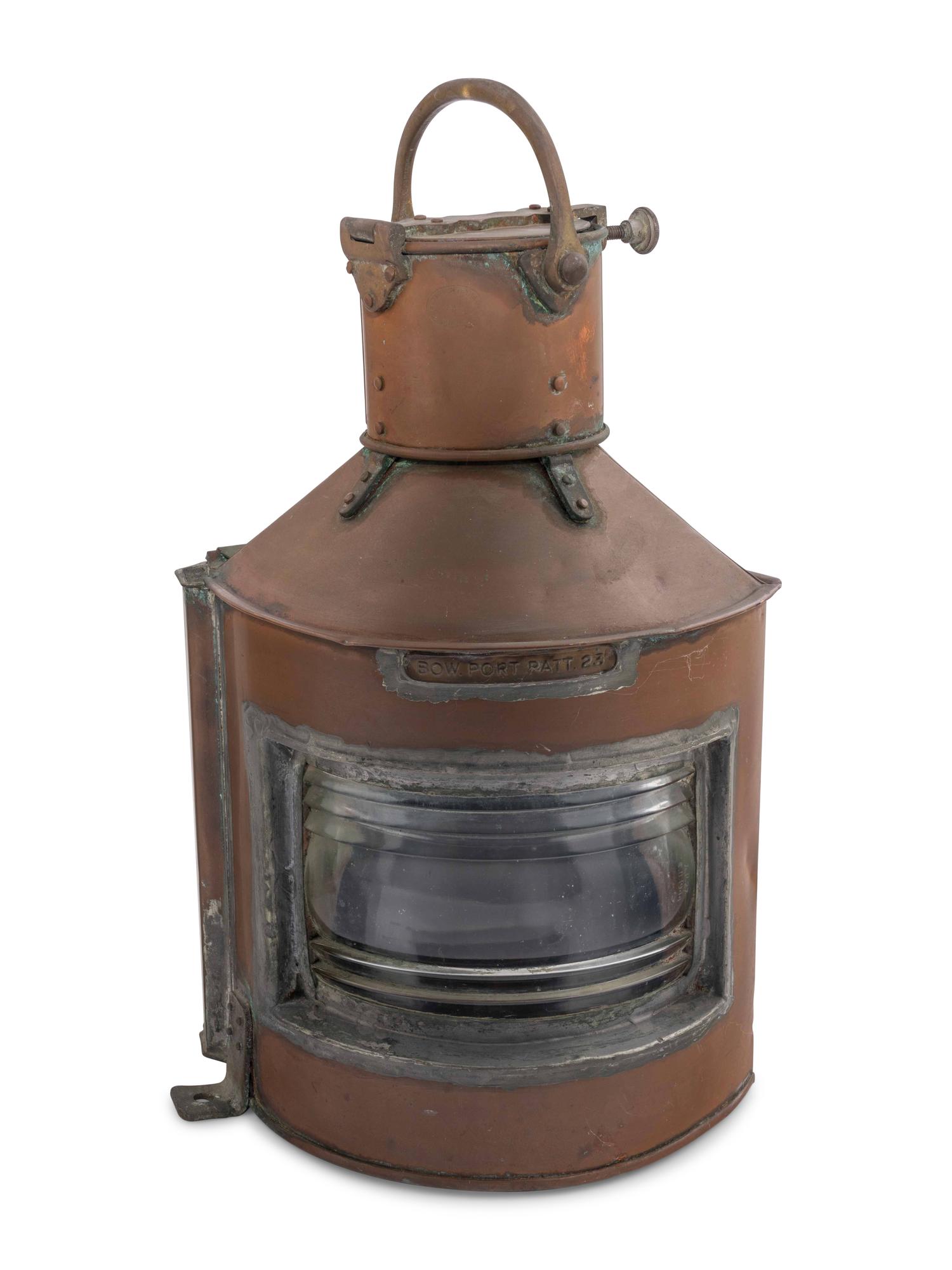 A Pair of Copper Railroad Lanterns
