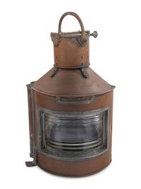 A Pair of Copper Railroad Lanterns