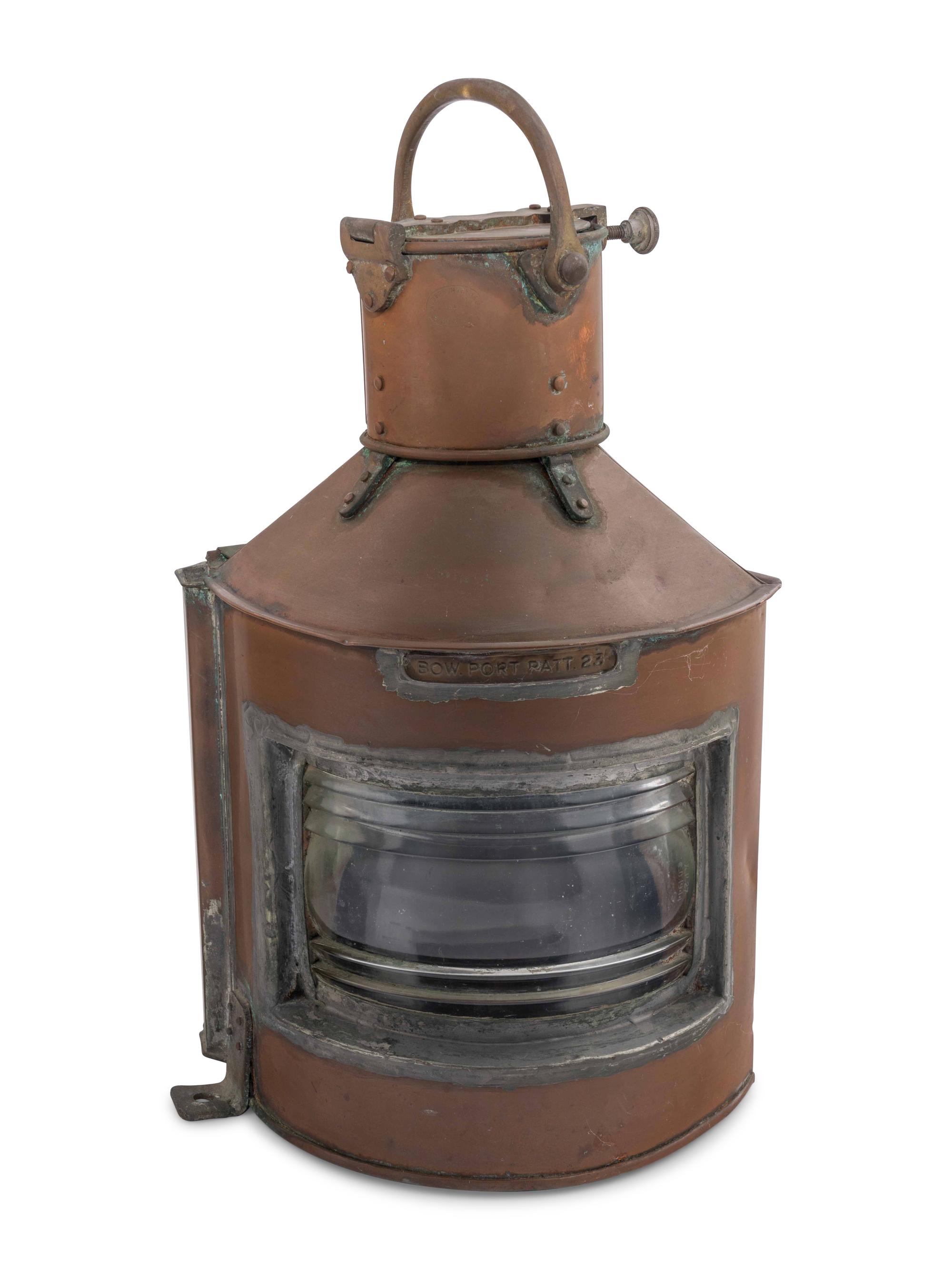 A Pair of Copper Railroad Lanterns
