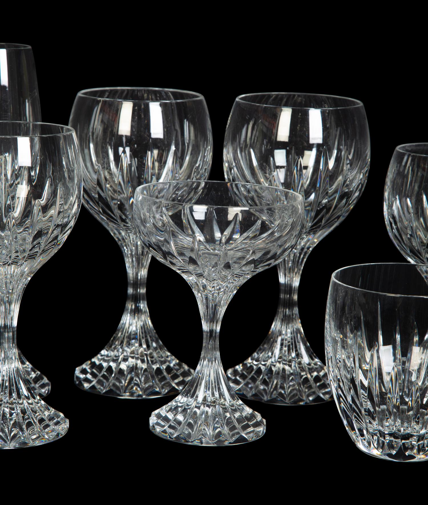 A Baccarat Masséna Stemware Service