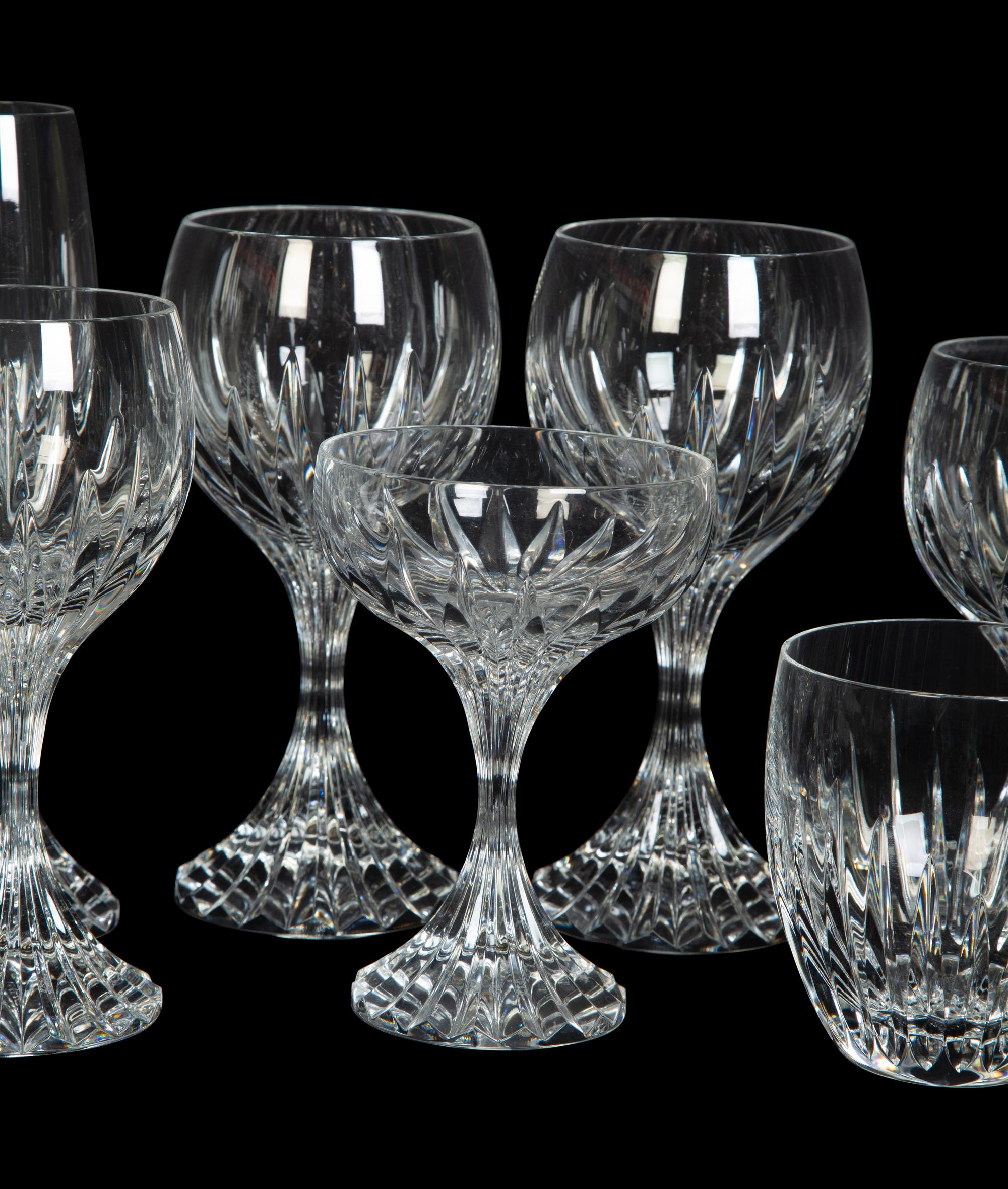 A Baccarat Masséna Stemware Service