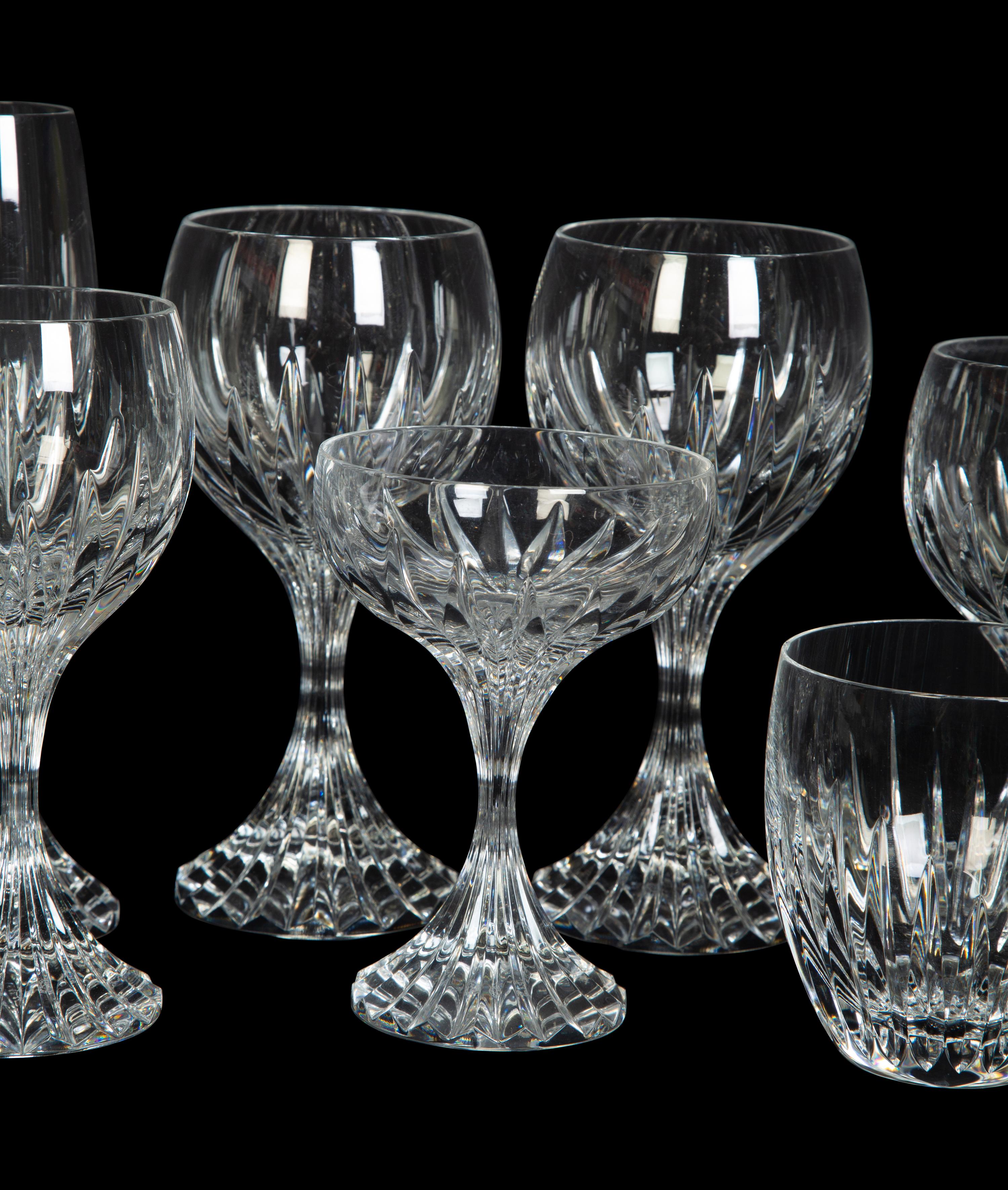 A Baccarat Masséna Stemware Service