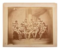 [CIVIL WAR]. Albumen photograph of Company D, 7th New York Militia Regiment. Ca late 1865-1872.