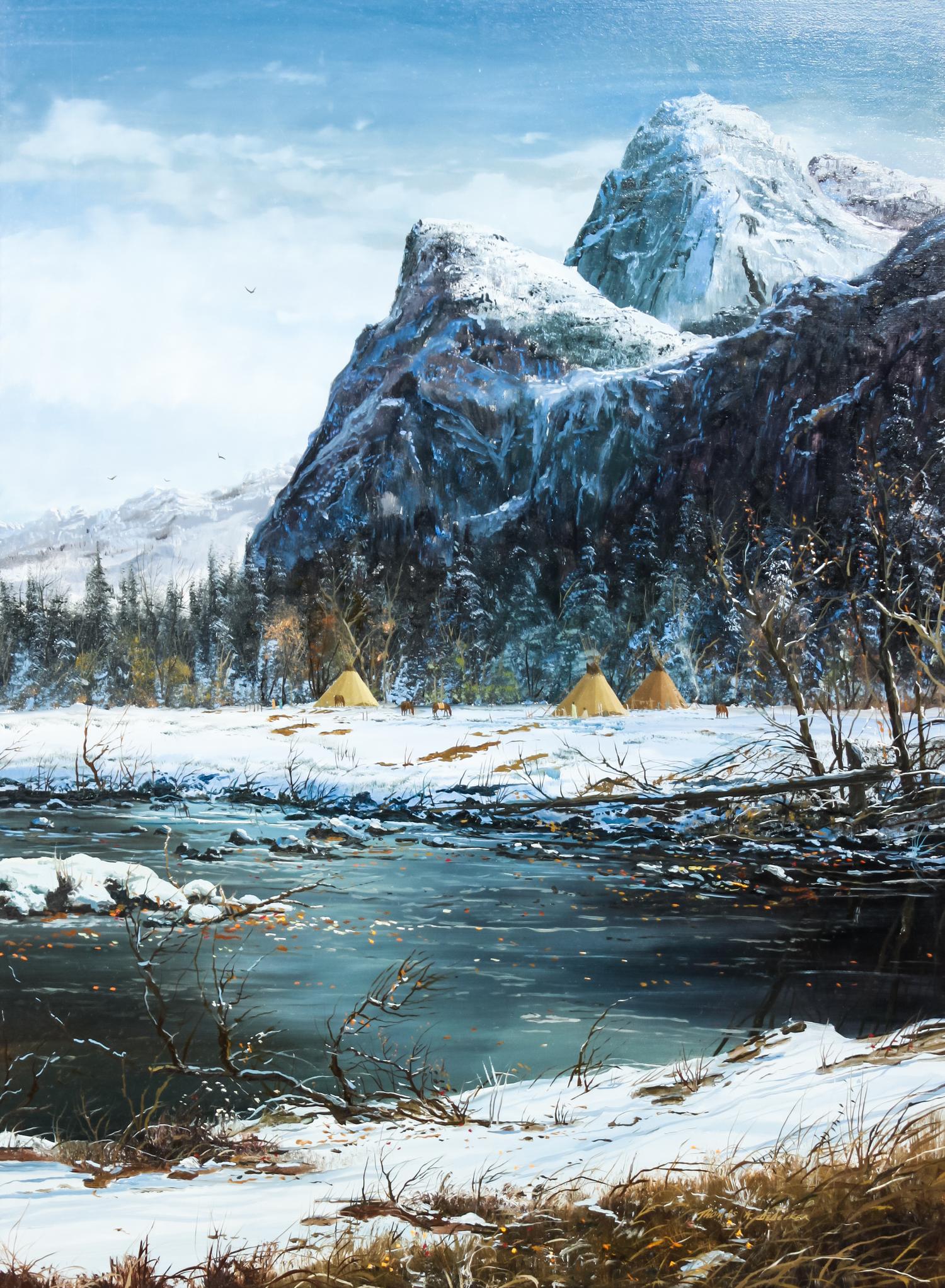 Thomas A. de Decker, (American, b.1951), Base of Lemuel Hills