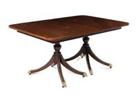 A George III Style Mahogany Double Pedestal Dining Table