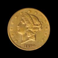 A United States 1890-CC Liberty Head $20 Gold Coin