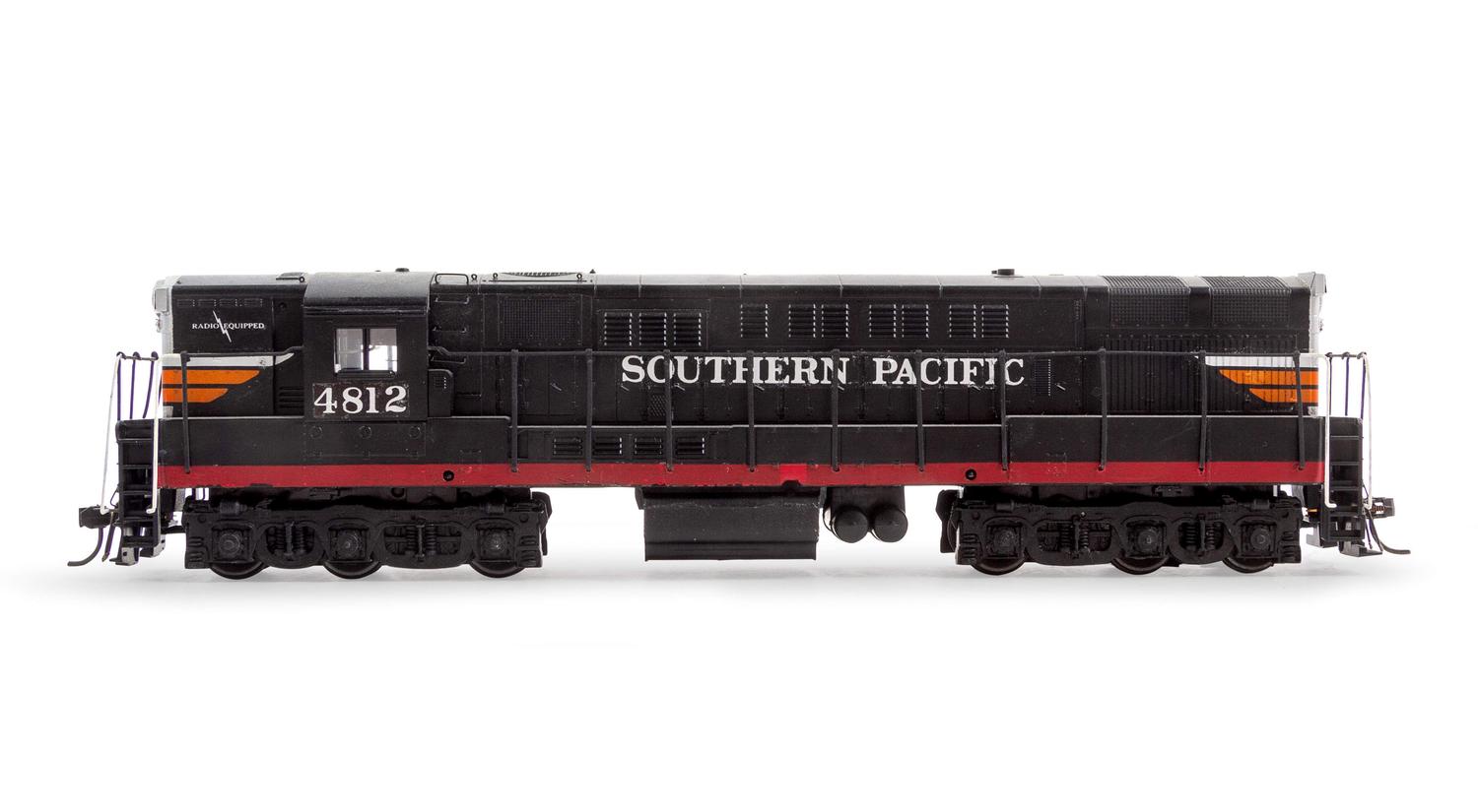 A Group of Polychrome Model Trains
