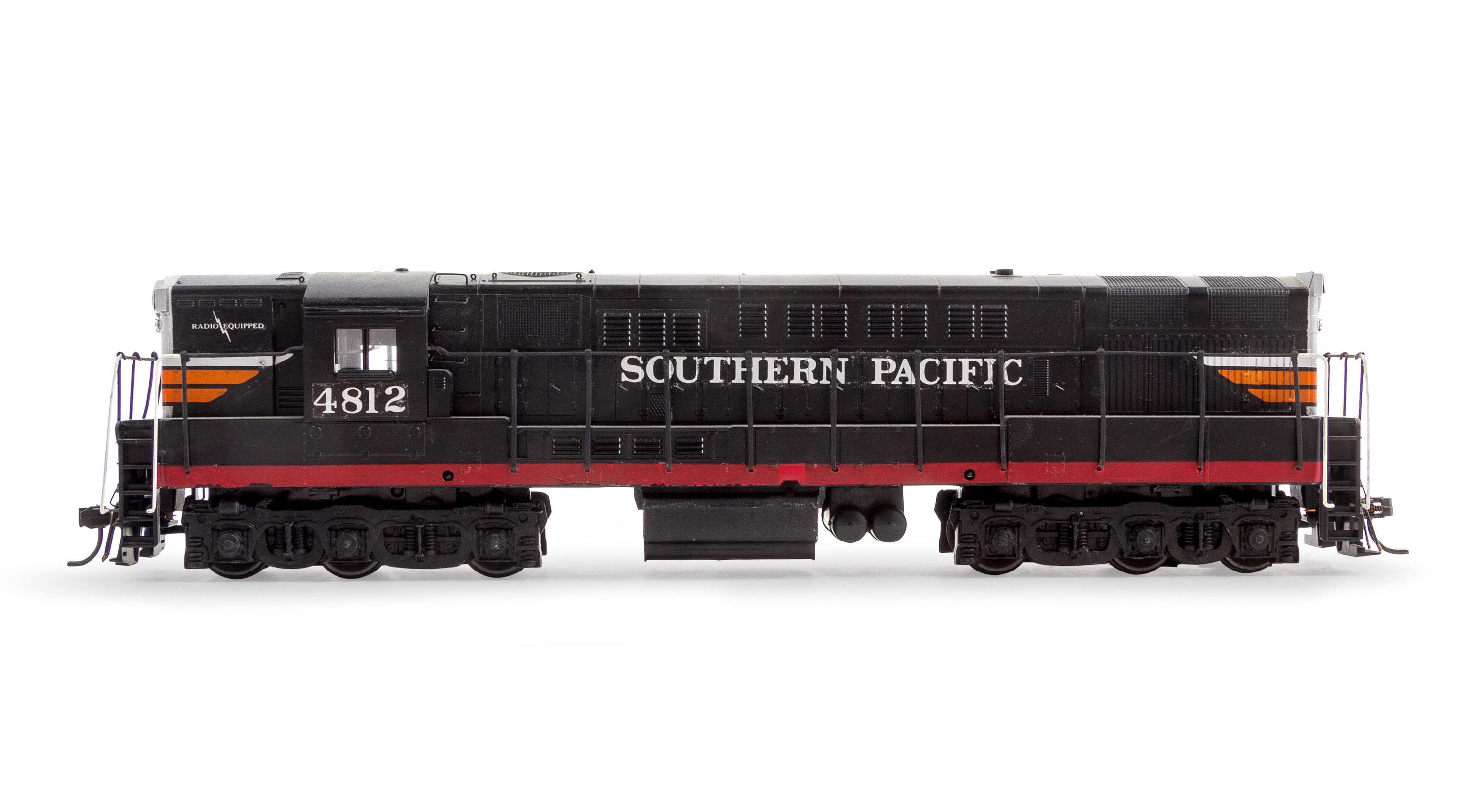 A Group of Polychrome Model Trains
