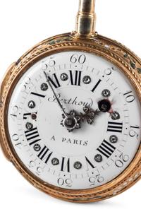 A French Gold, Enamel and Diamond Pocket Watch