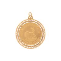 YELLOW GOLD COIN PENDANT