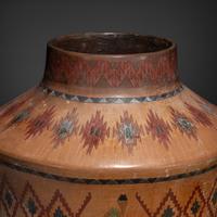 Polychrome Pottery Storage Jar, with Yeibichai Dancers