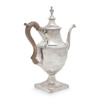 A Fine Federal Engraved Silver Coffee Pot