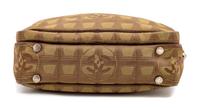 A Chanel Brown Nylon Travel Line Handbag, 8" H x 10" W x 4" D; Handle drop: 4.5".