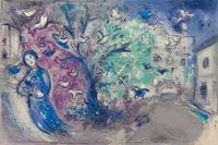 Marc Chagall, (French/Russian, 1887-1985), La Chasse aux Oiseaux (from Daphnis et Chloe), 1961