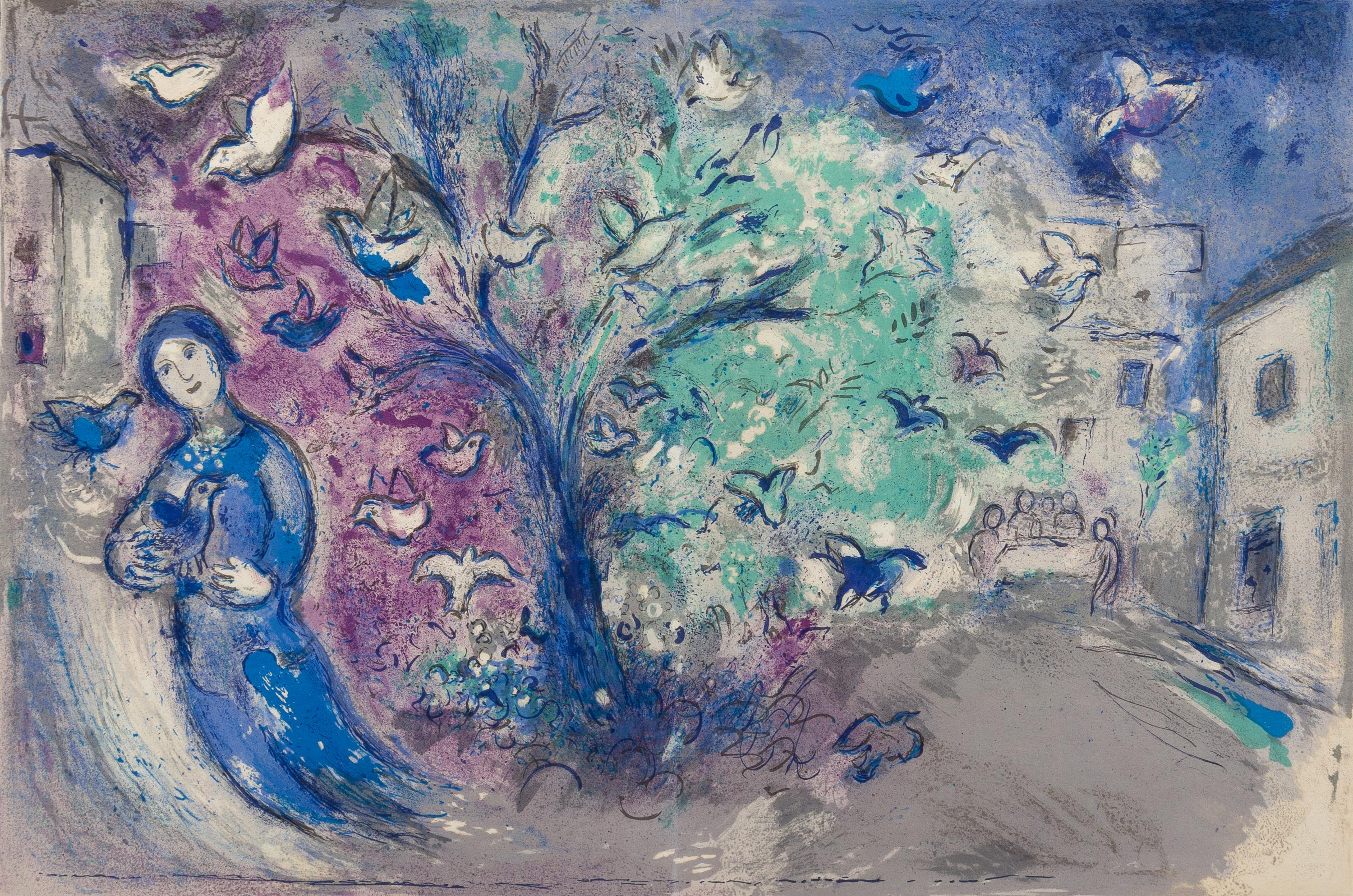 Marc Chagall, (French/Russian, 1887-1985), La Chasse aux Oiseaux (from Daphnis et Chloe), 1961