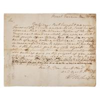 [Washington, George] Washington, George. Autograph Letter, signed