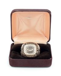 A Rare 1990 Evander Holyfield Team Issued Gold and Diamond Heavyweight Boxing Championship Ring Presented by Holyfield to Longtime Associate