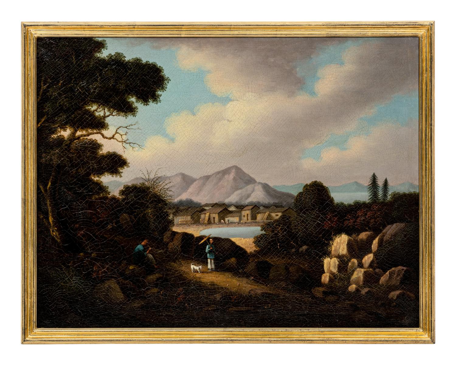 A Set of Four Chinese Export Landscapes