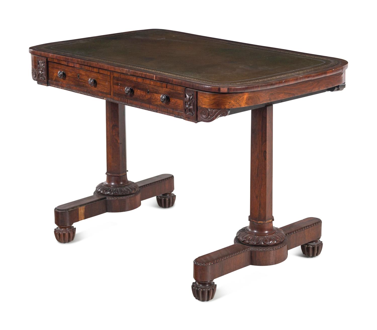A Regency Rosewood Writing Table