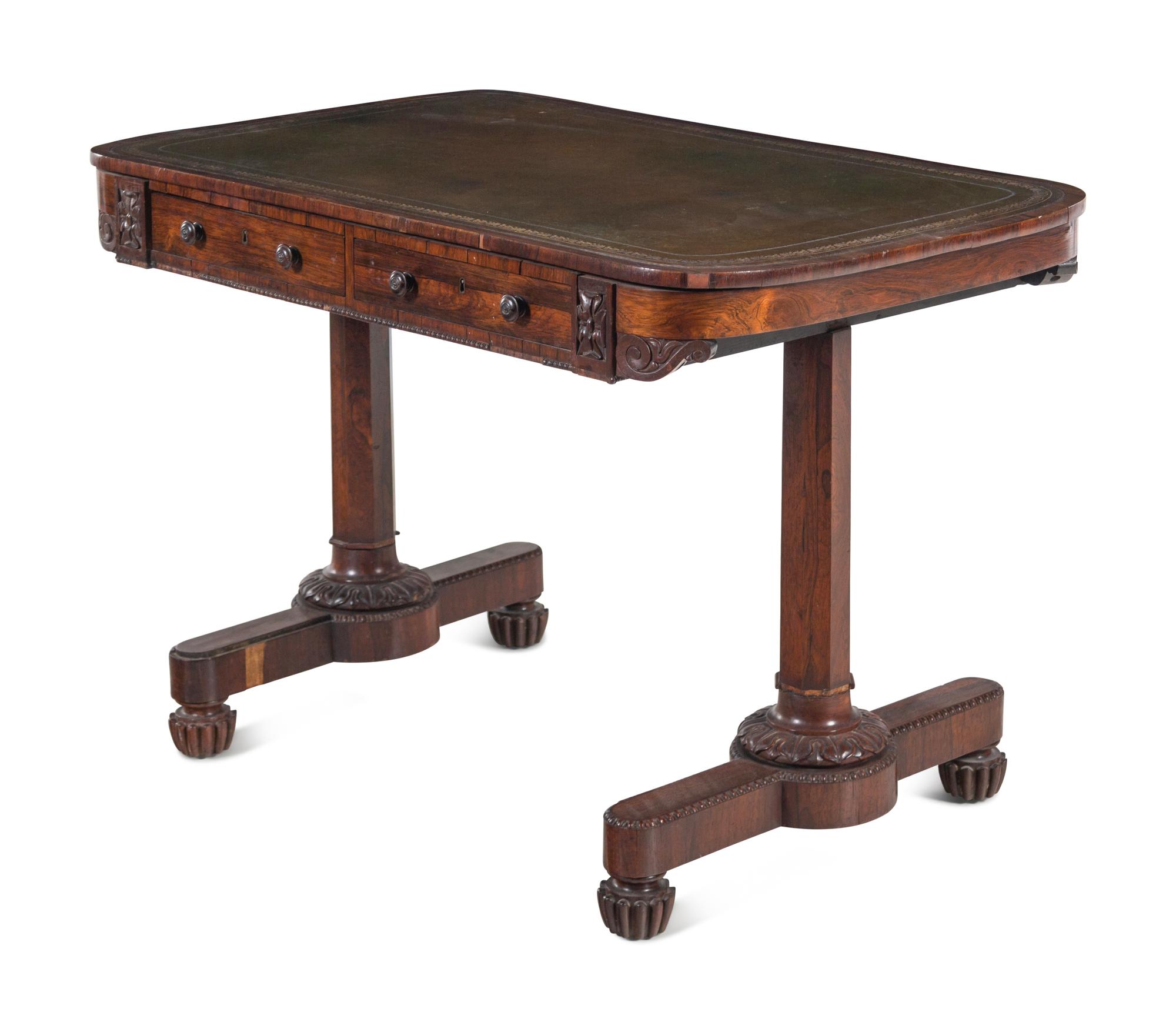 A Regency Rosewood Writing Table