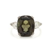 Alexandrite and Diamond Ring