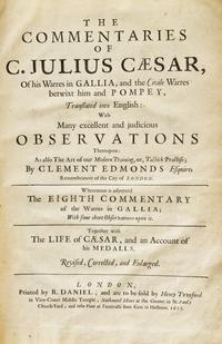 [Literature] Edmonds, Clement. The Commentaries of C. Julius Caesar...