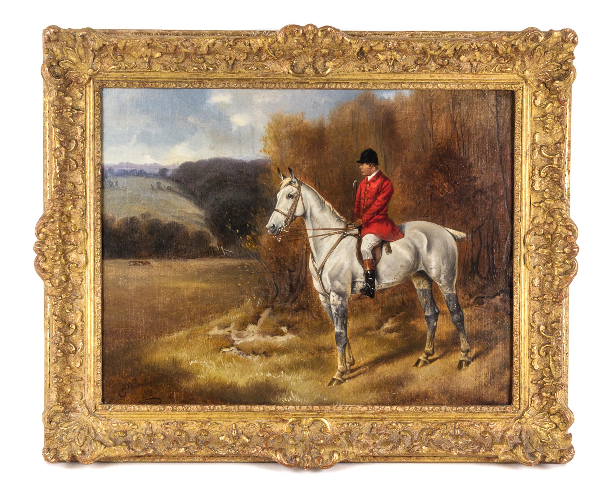 Alfred Wheeler, (British, 1851-1932), Huntsman, 1898