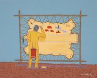 Five Works: Elk Hunt, Boy's Vision, Indian Artist , Buffalo Brawl and Cry of the Wolf