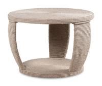 A Modernist Rope-Veneered Low Table in the Style of Christian Austuguevieille