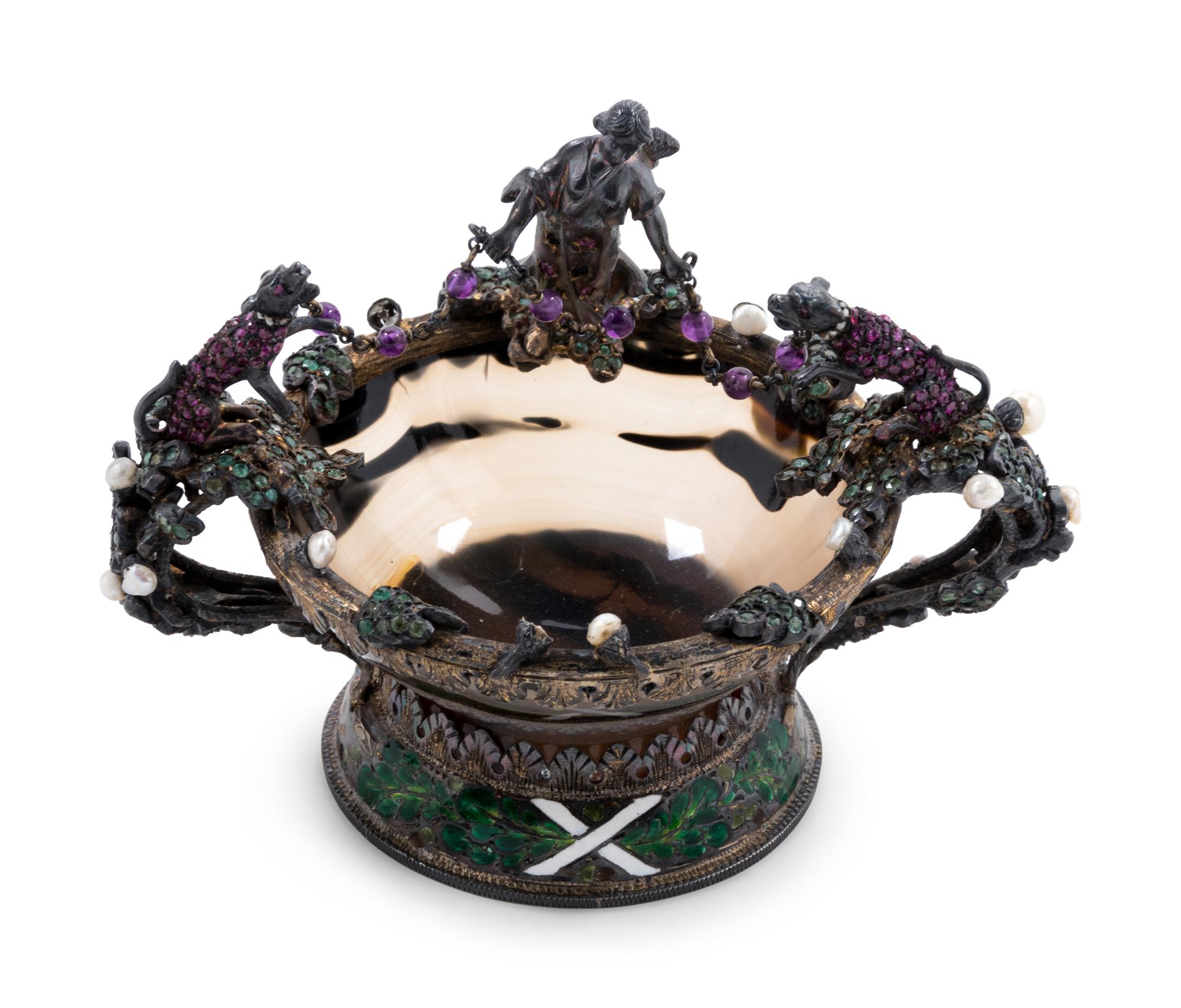 Four Decorative Gilt Metal Articles