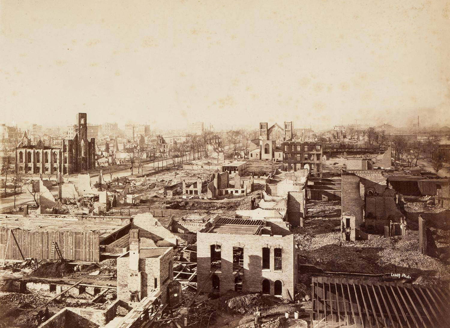 Landy Studio Ruins of Chicago, October 8th and 9th, 1871