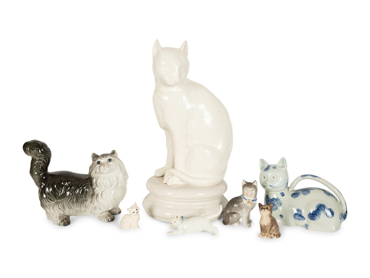 A Collection of Cat Figures